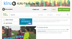 Desktop Screenshot of klru.pbslearningmedia.org
